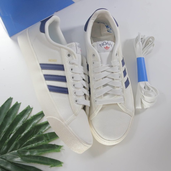 adidas Shoes - Women's Adidas 3 stripes Noah Adriva Canvas Cream Blue  Sneakers GZ4805